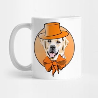 Cool Labrador in Top Hat and Bow Tie! Especially for Labrador Retriever owners! Mug